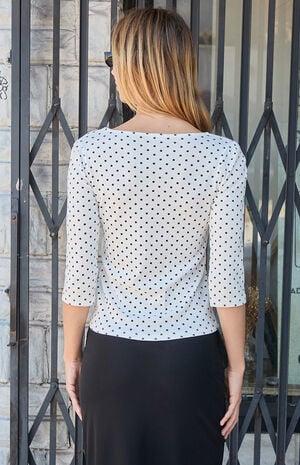 Polka Dot Jennie Long Sleeve Top image number 3
