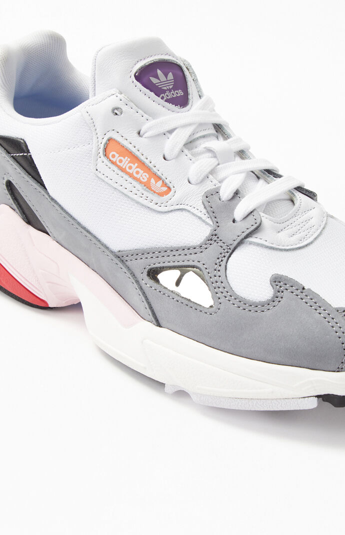 Women's Pink & White Falcon Sneakers