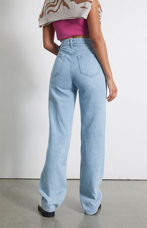 Eco Asymmetrical Waistband '90s Boyfriend Jeans image number 4