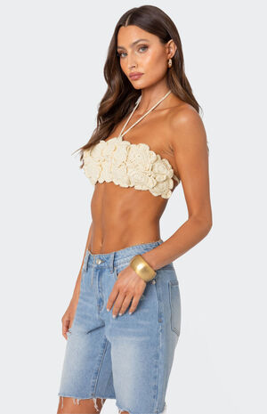 Flower Girl Crochet Crop Top image number 3