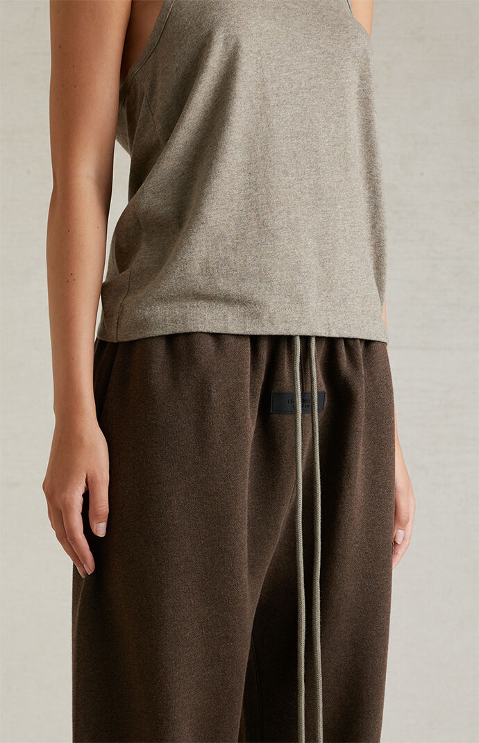 【FOG Essentials】Women's Heather Wood Sweatpants Fear of God Essentials Women's Heather Wood Sweatpants | PacSun