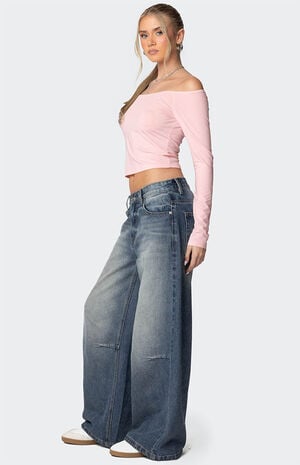 Tahlia V Neck Off Shoulder Top image number 4