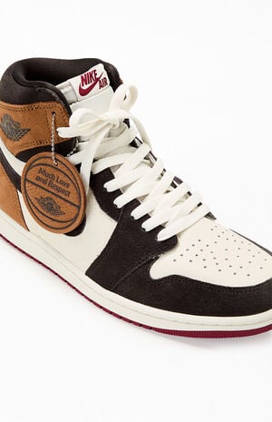 Retro 1 High OG Shadow Brown Shoes image number 6