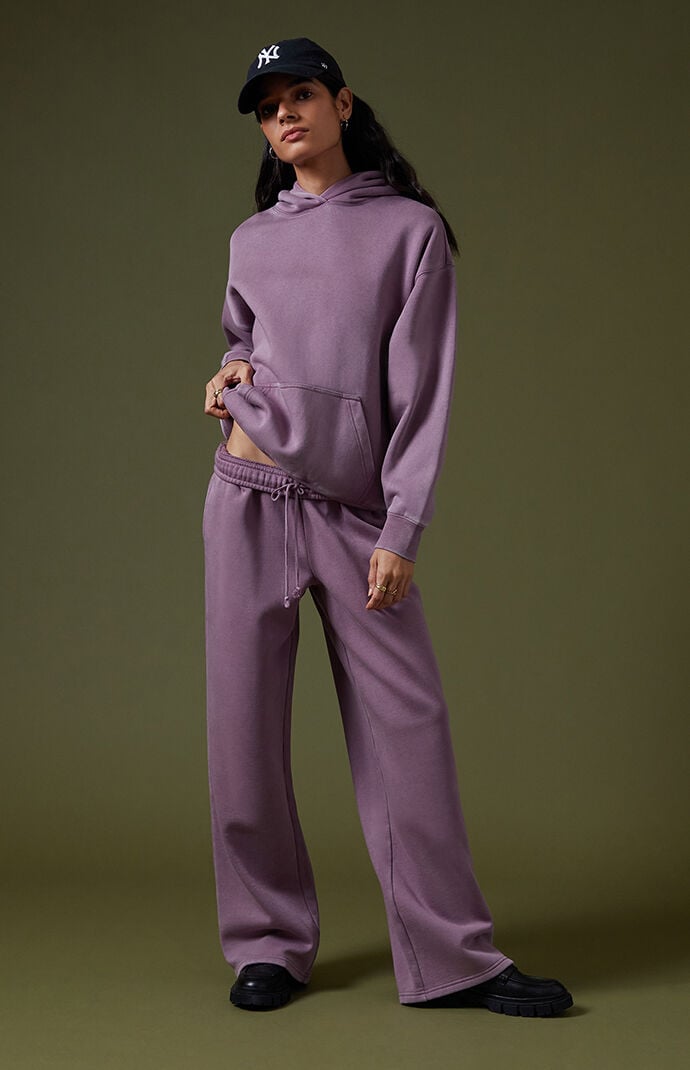 Pacsun Purple Core Vintage Wash Baggy Sweatpants