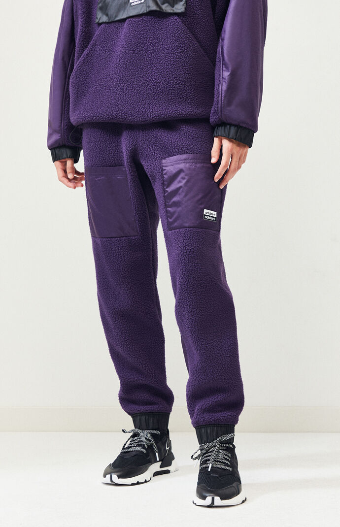polar fleece track pants