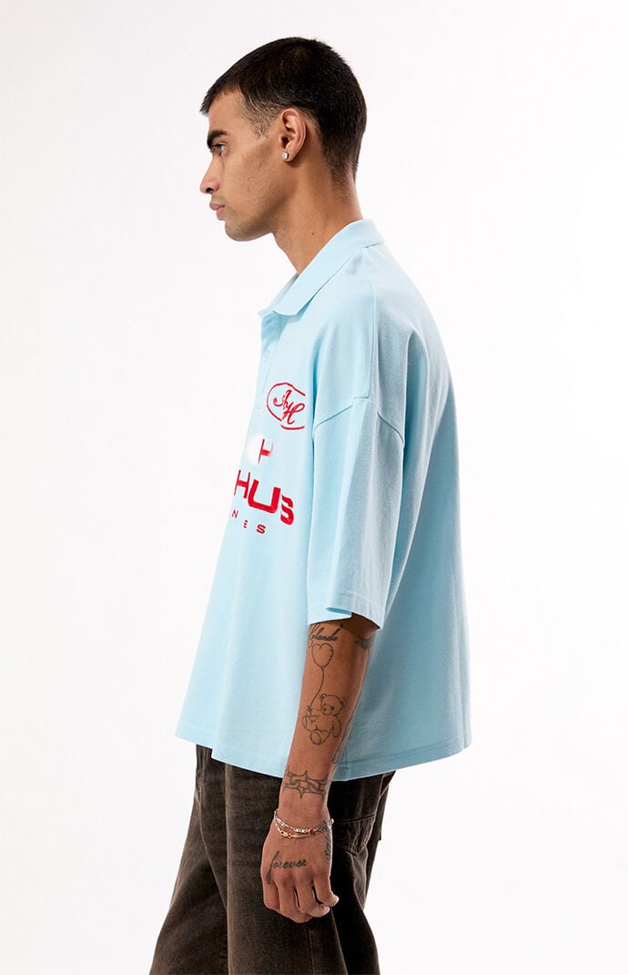 Pacsun Art Haus Oversized Polo Shirt