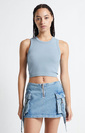 High Neck Seamless Tank Top image number 1