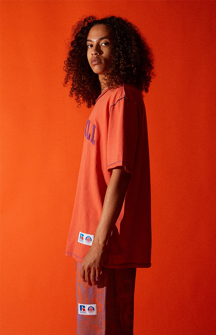 x Russell Athletic Rust Logo T-Shirt