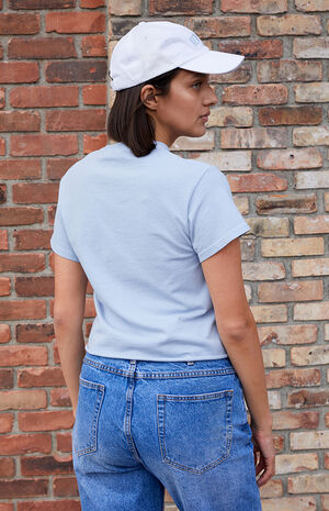 Light Blue Raw Hem New York T-Shirt image number 3