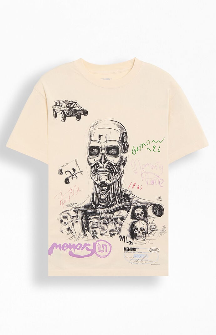 Memory Lane Skull Doodle T-Shirt