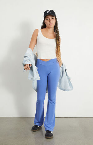 Surplice V Waist Flare Yoga Pants image number 1