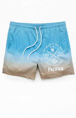 Ombre Pacifico 4" Swim Trunks image number 1