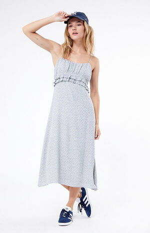 Ruffle Bustier Midi Dress image number 3