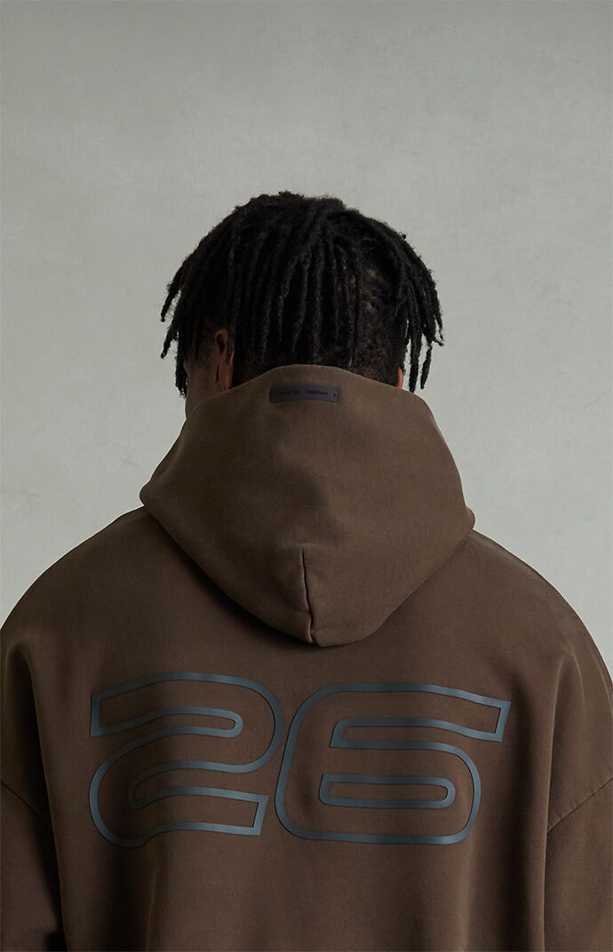 Fear of God ESSENTIALS Brown '90s Fleece Hoodie