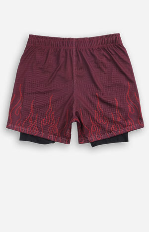 x Civil Active Brown Hades Mesh Shorts image number 7