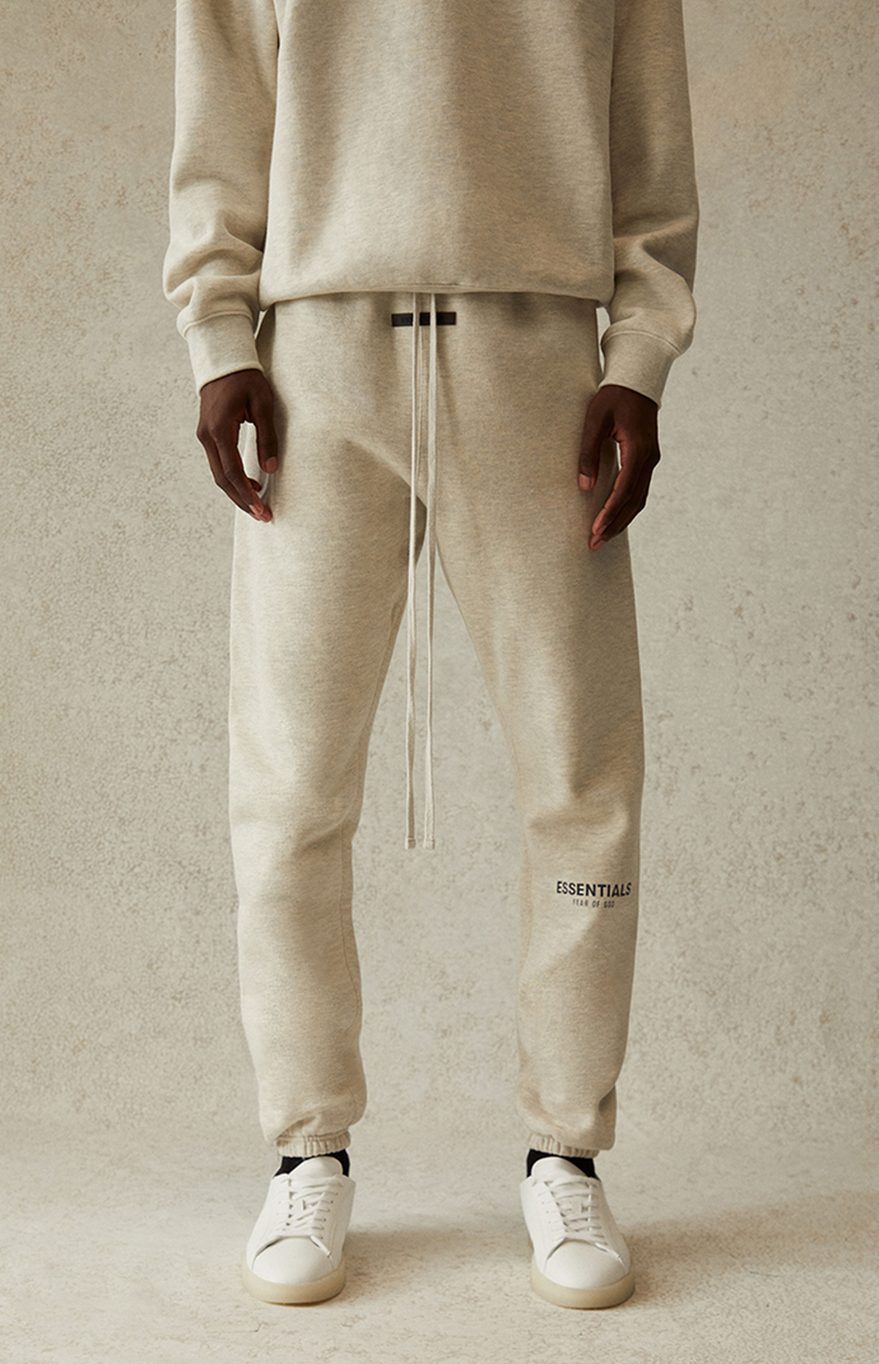 fog essentials oatmeal sweatpants