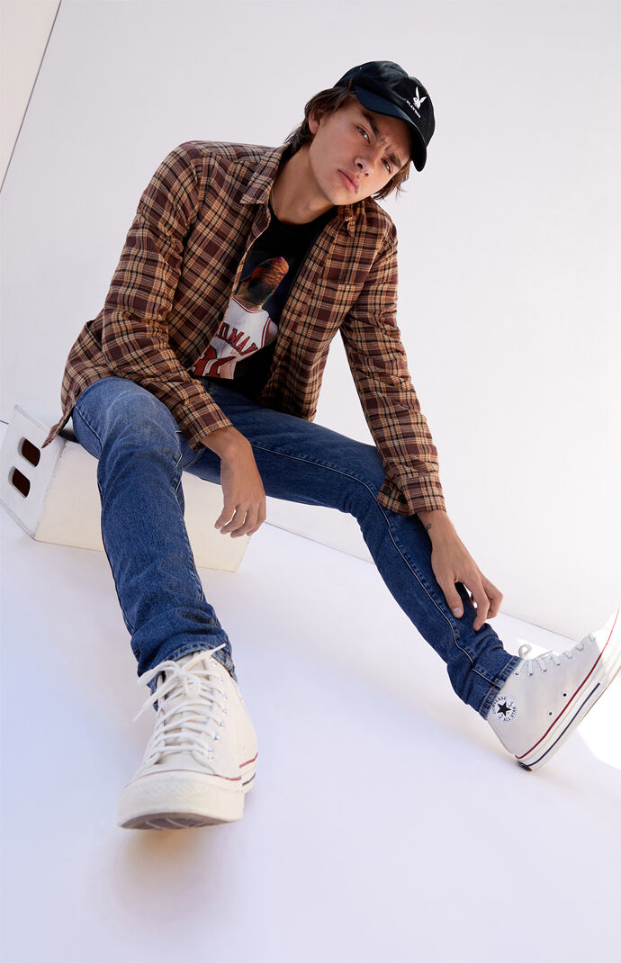 Dark Stacked Skinny Jeans