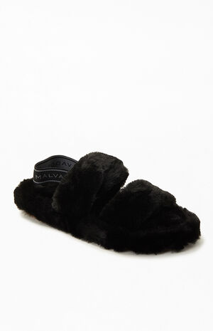 Women's Nite Fuzzy Slide Sandals image number 1