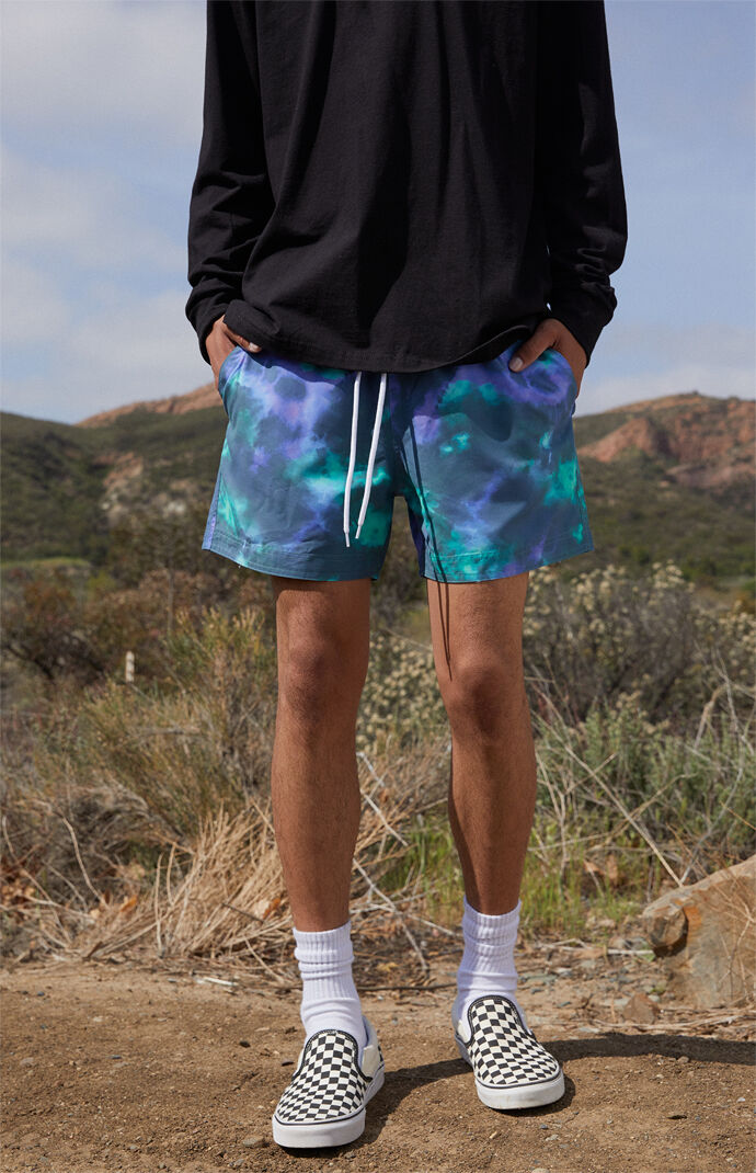 Tie-Dyed 15" Swim Trunks