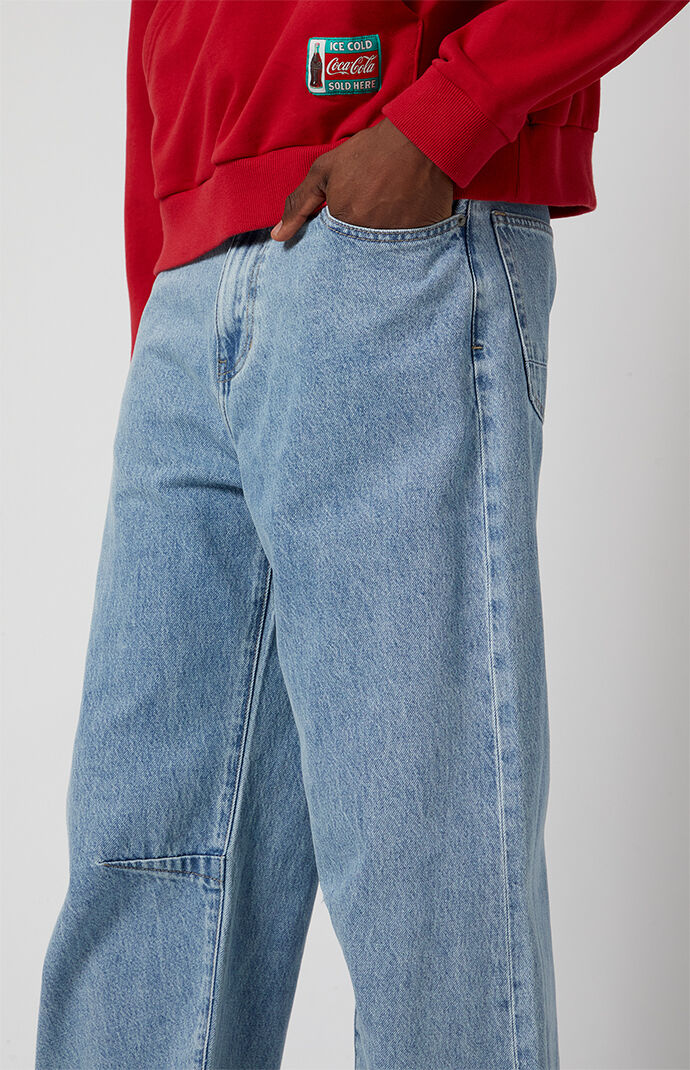 Pacsun Blake Seam Darts Extreme Baggy Jeans Light Indigo