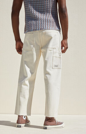 Baggy cream pants clearance