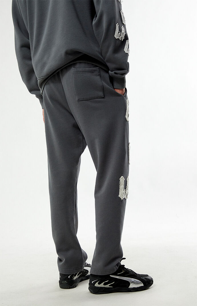 Pacsun LA Applique Fleece Straight Leg Sweatpants
