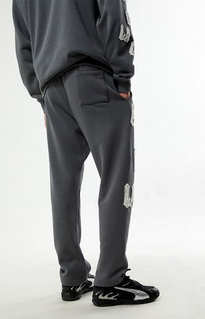 LA Applique Fleece Straight Leg Sweatpants image number 4