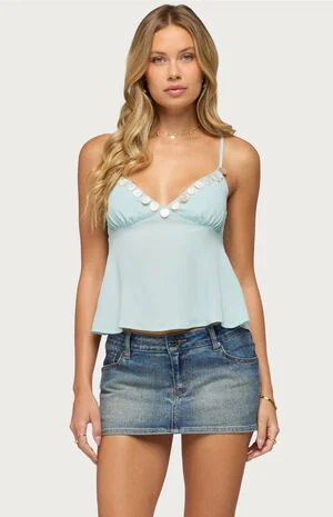 Willah Coastal Charm Babydoll Top image number 1