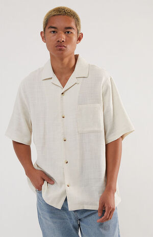 Cream Cherry Bowl Camp Shirt image number 2