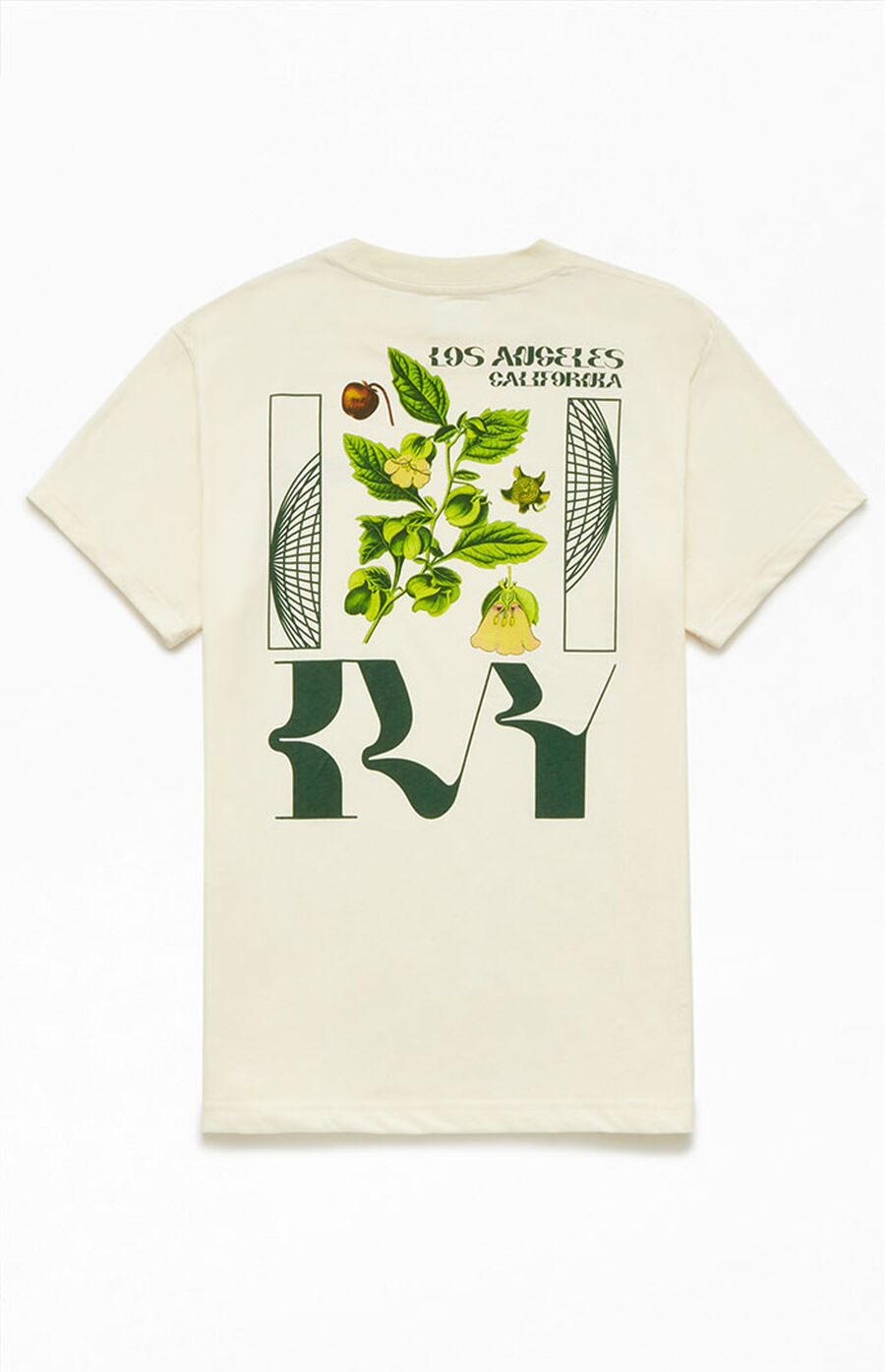 T-shirt Unisexe Herbivore Dinosaure Avec Motifs Plantes - Coton Doux