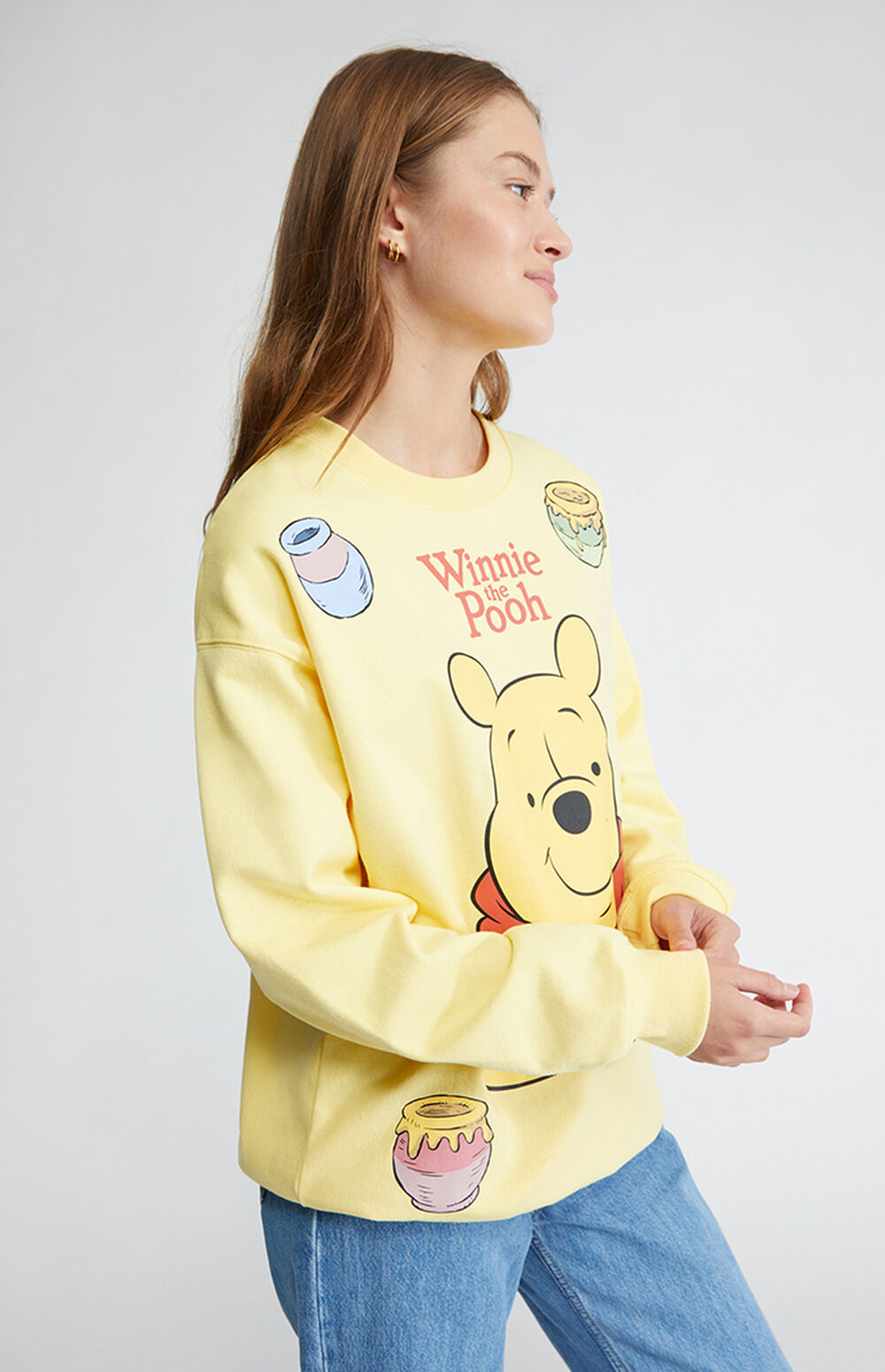 Disney Winnie The Pooh Crew Neck Sweatshirt PacSun