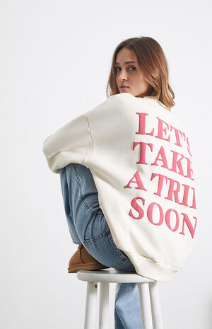 Let's Take A Trip Soon Crew Neck Sweatshirt image number 2