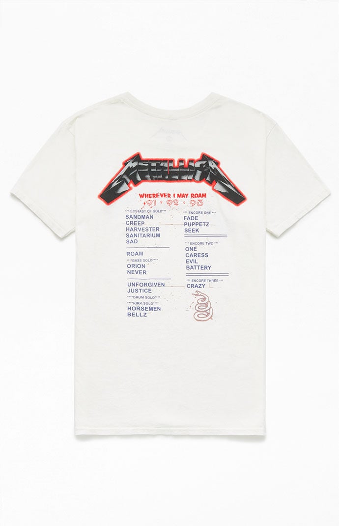 Tee shirt metallica hotsell homme