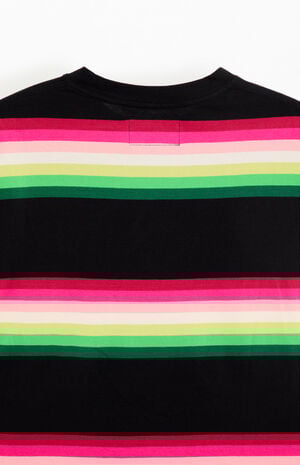 Striped Llama Print Long Sleeve T-Shirt image number 4