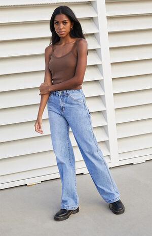 Brown Basic Tank Top image number 4