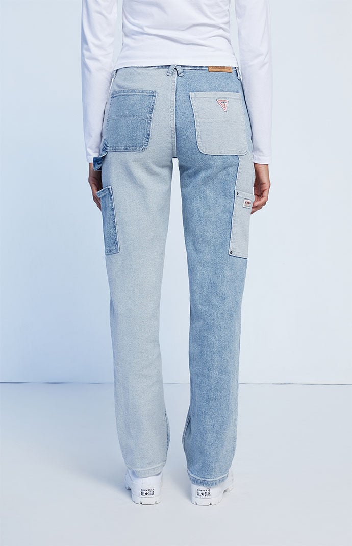 Guess color block jeans top