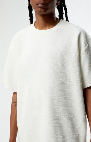 Oversized Jacquard Knit T-Shirt image number 2