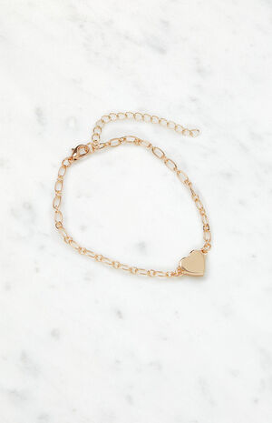 Gold Heart Bracelet image number 4
