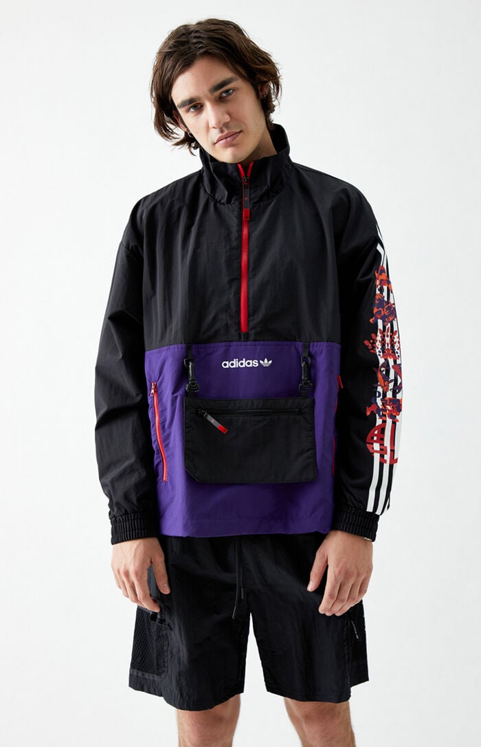 adidas LNY Half-Zip Windbreaker Jacket | PacSun