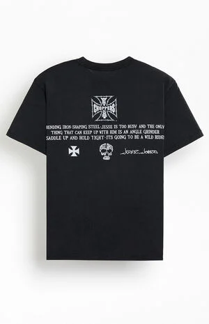 Barb Wire Iron Cross T-Shirt image number 1
