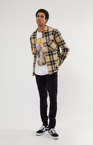 Brendo Oversized Plaid Flannel Shirt image number 4