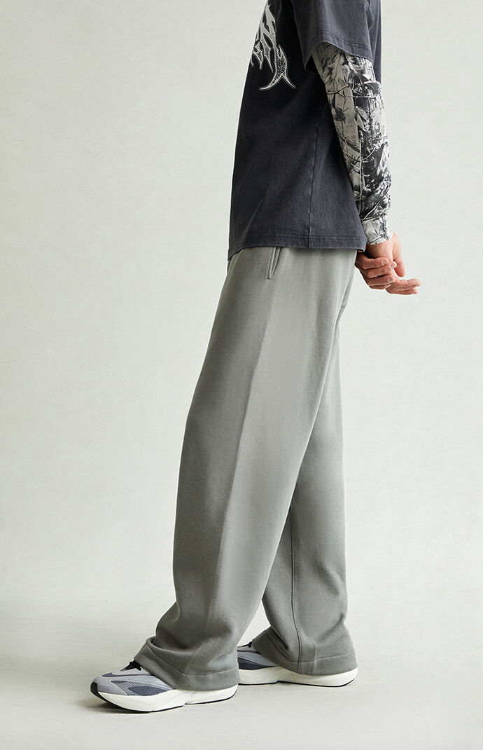 Pacsun Green Fleece Extreme Baggy Sweatpants