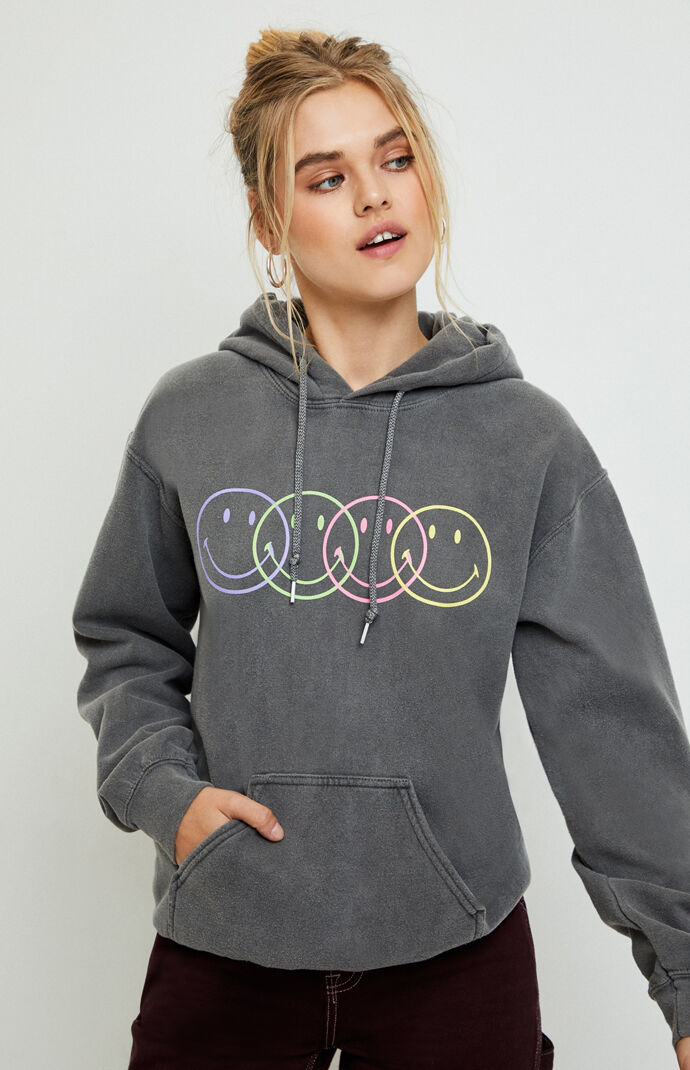 x smiley face hoodie