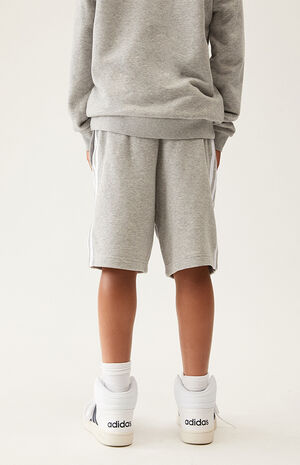 Kids Heather Grey Essentials Sweat Shorts image number 4