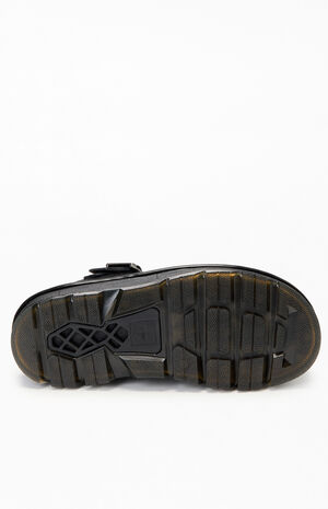 Black Zebzag Suede Slingback Platform Mules image number 4