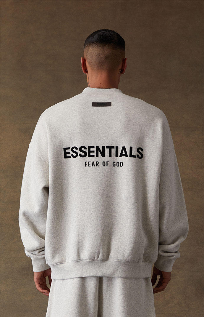 Light Oatmeal Crew Neck Sweatshirt