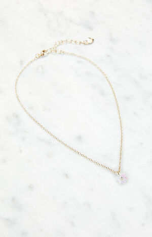 x PacSun Daisy Drop Necklace image number 4
