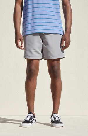 Gray Athletic Volley Shorts image number 3