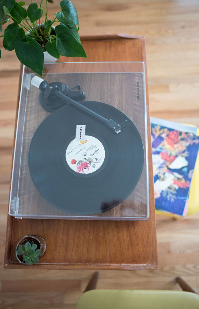 Brown C6 Record Player