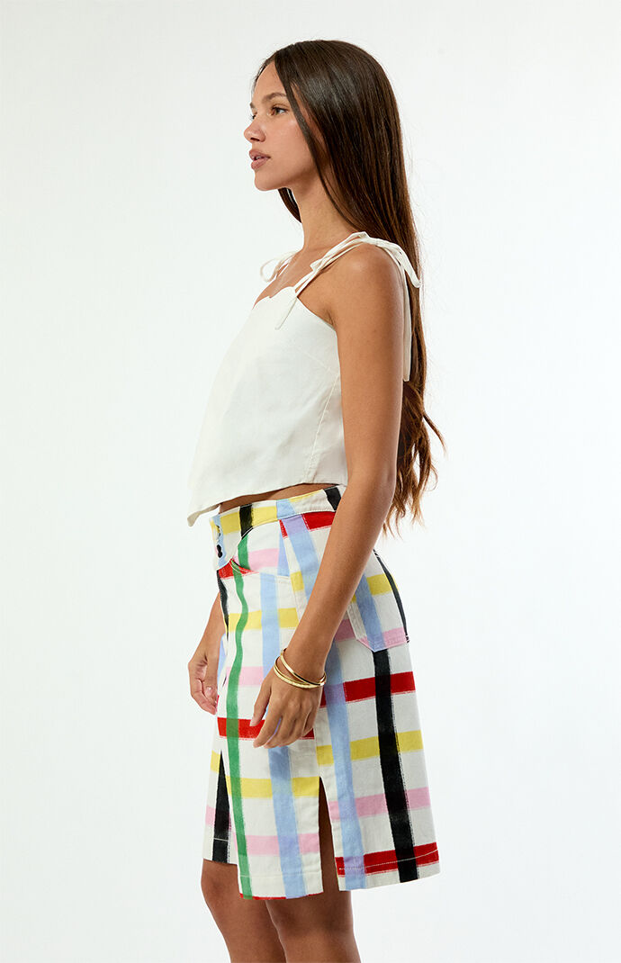 Sixxta Rainbow Confetti Wishes Jorts